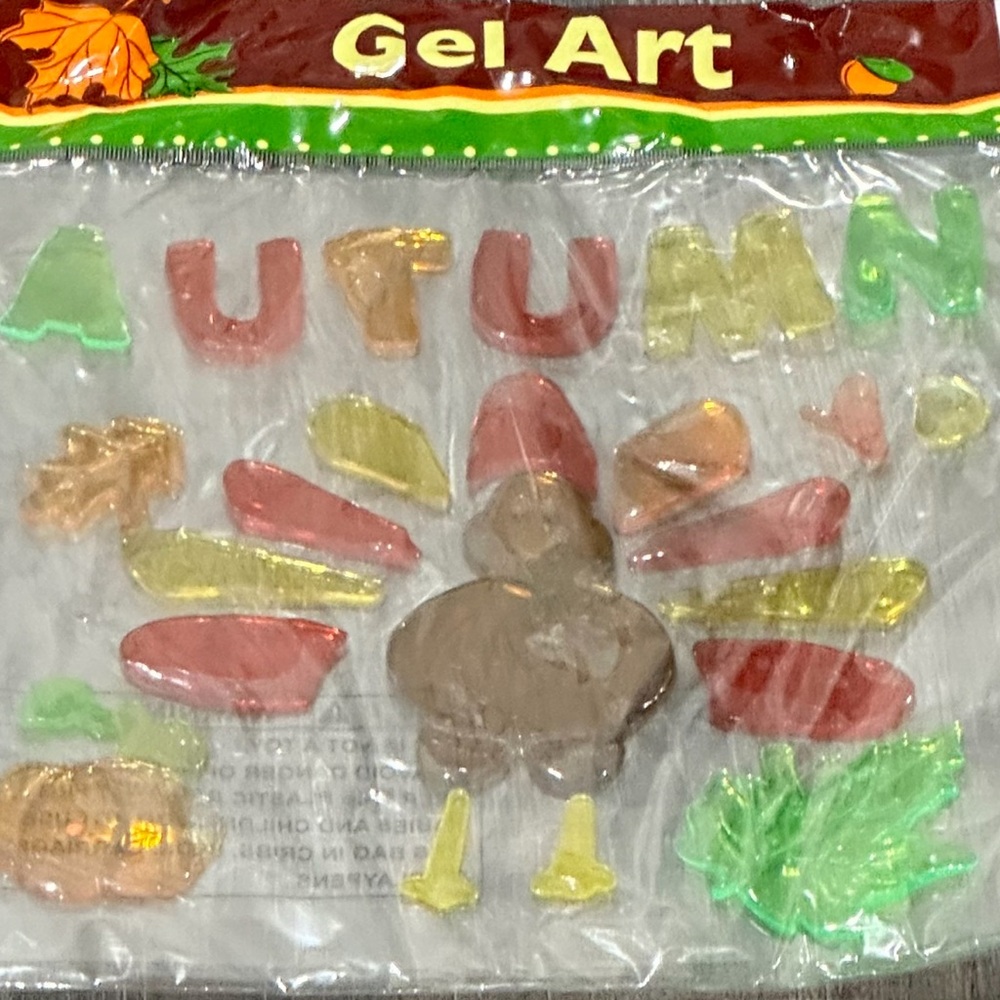 💞 New “Autumn” Thanksgiving Turkey Gel Window Clings
